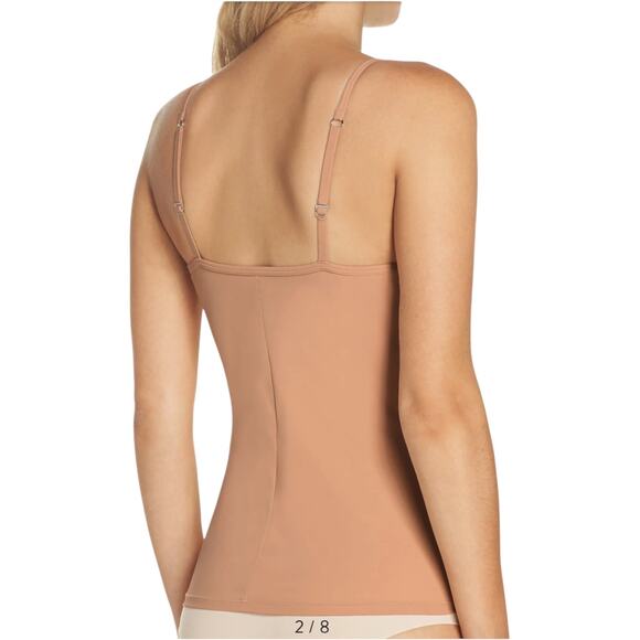 HANRO Allure Camisole Built-In-Bra, Nude Comfort/Soft 38C - Picture 2 of 3